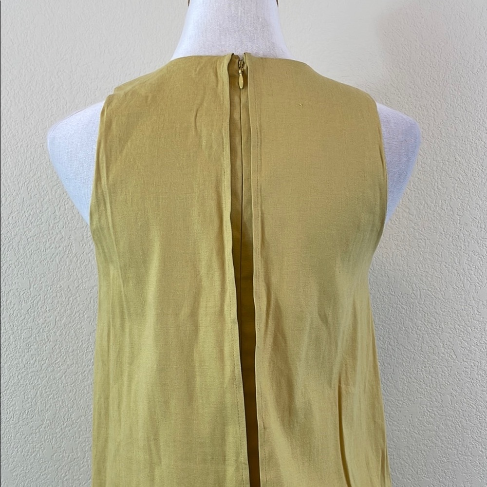 Antonio Melani Linen Yellow Sleeveless Dress size 0‎ - Picture 5 of 10